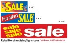 Sale Banners, Posters, Sale Tags, and Window Signs for Furniture, Mattress, Flooring